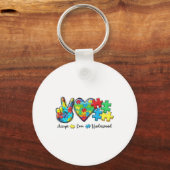 Porte-clés Accepter l'amour comprendre la Sensibilisation sur (Recto)