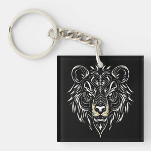 Porte-clés Accessoire Cadeau Tête d'Ours Faune 🐻