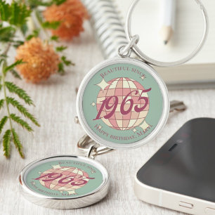 Porte-clés Accessoire cadeau vintage 1965 60e anniversaire