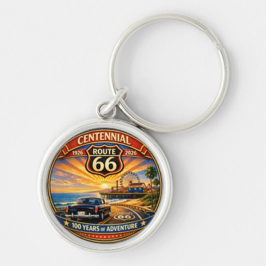 Porte-clés Accessoire de coucher de soleil de voiture classiq (Devant)