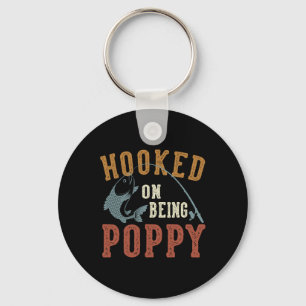Porte-clés Accompagné D'Être Poppy Fête des pères Pêche Poppy
