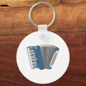 Porte-clés accordéon bleu (Recto)