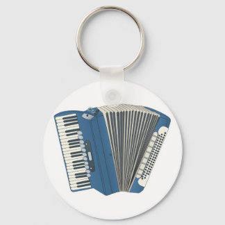 Porte-clés accordéon bleu