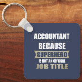 Porte-clés Accountant Superhero Novelty (Recto)