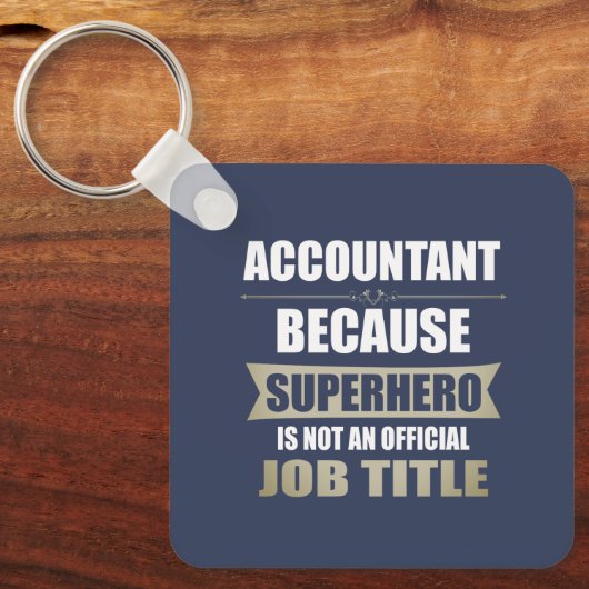Porte-clés Accountant Superhero Novelty (Recto)