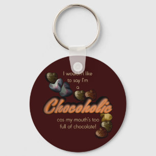 Porte-clés Accro du chocolat