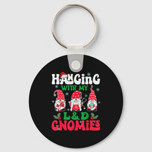 Porte-clés Accroché avec mes Gnomes de maternité Gnome infirm (Recto)