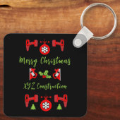 Porte-clés Accueil Amélioration Cadeaux de Noël (Verso)