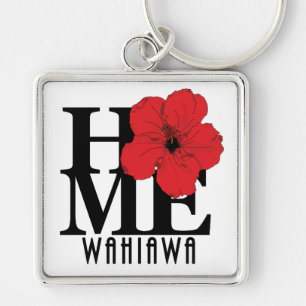 Porte-clés ACCUEIL Hibiscus rouge de Wahiawa