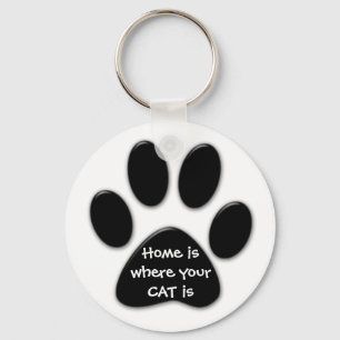 Porte-clés Accueil où votre CAT est Key Ring
