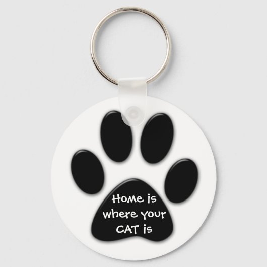 Porte-clés Accueil où votre CAT est Key Ring (Recto)