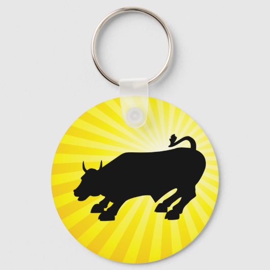 Porte-clés Accuser Black Bull de Wall Street (Recto)