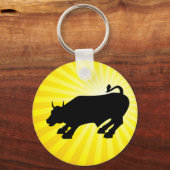 Porte-clés Accuser Black Bull de Wall Street (Recto)