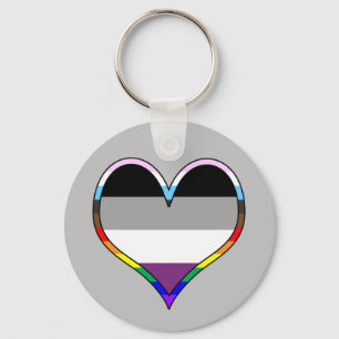 Porte-clés Ace Pride Heart Keychain