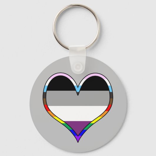 Porte-clés Ace Pride Heart Keychain (Recto)