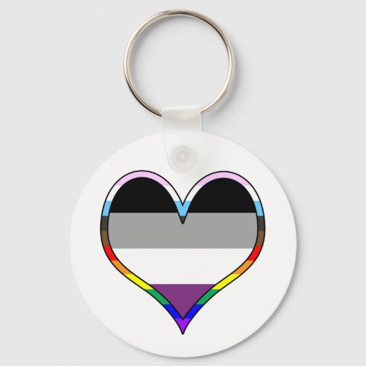 Porte-clés Ace Pride Heart Keychain (Recto)