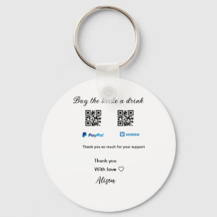 Porte-clés Acheter à la mariée un don de boisson QR Venmo Pay