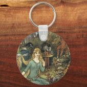 Porte-clés Acheter chez nous avec une boucle dorée (Recto)