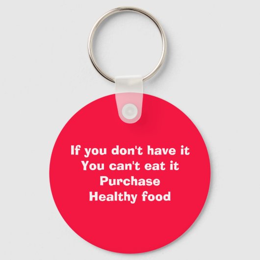 Porte-clés Acheter des aliments sains (Recto)