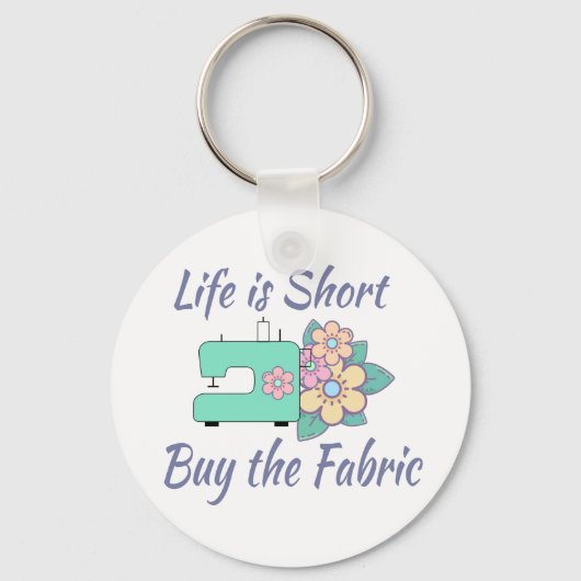Porte-clés Acheter la Tissu, couture, courtepointe, artisanat (Recto)