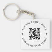 Porte-clés Acheter L'Épouse Un Boisson Code QR (Devant)