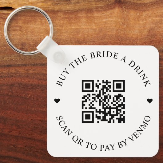 Porte-clés Acheter L'Épouse Un Boisson Code QR (Recto)