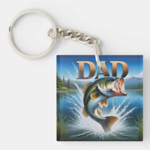 Porte-clés Achigan à grande bouche Papa