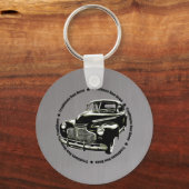 Porte-clés acier Chevy Coupe traditionnel 1941 (Recto)