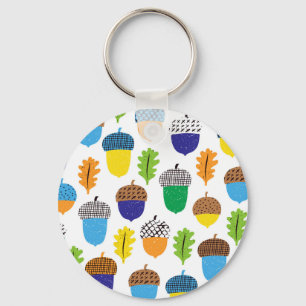 Porte-clés Acorn Automne : Motif Vintage.