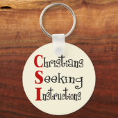 Porte-clés Acronyme chrétien CSI (Recto)