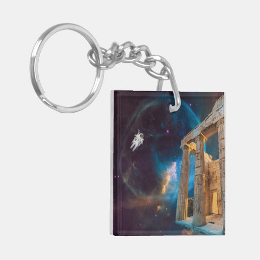 Porte-clés Acropole du Parthénon La Grèce rencontre l'espace (Devant gauche)