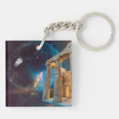 Porte-clés Acropole du Parthénon La Grèce rencontre l'espace (Dos)