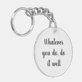 Porte-clés Acrylic Key-chain,Short Quotes key-chain (Devant gauche)