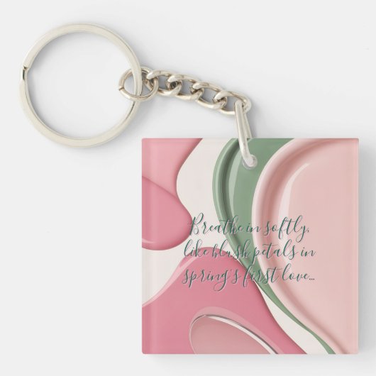 Porte-clés Acrylic keychain in stylish abstract graphic (Devant)