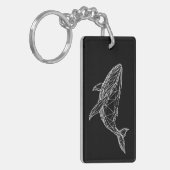 Porte-clés Acrylic Keychain Modern Geometric Whale (Devant gauche)