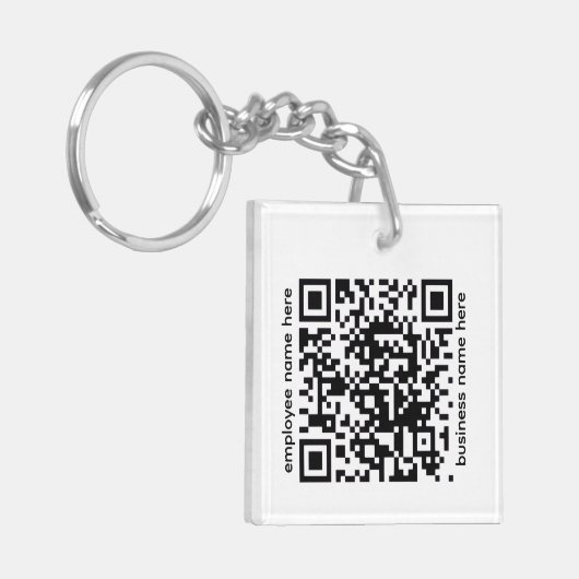 Porte-clés Acrylic QR Code Keychain (Devant gauche)