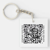 Porte-clés Acrylic QR Code Keychain (Devant)