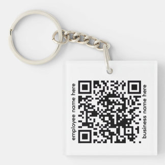 Porte-clés Acrylic QR Code Keychain