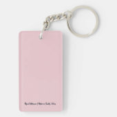 Porte-clés Acrylic Wedding Keychain Favor – Double‑Sided (Dos)