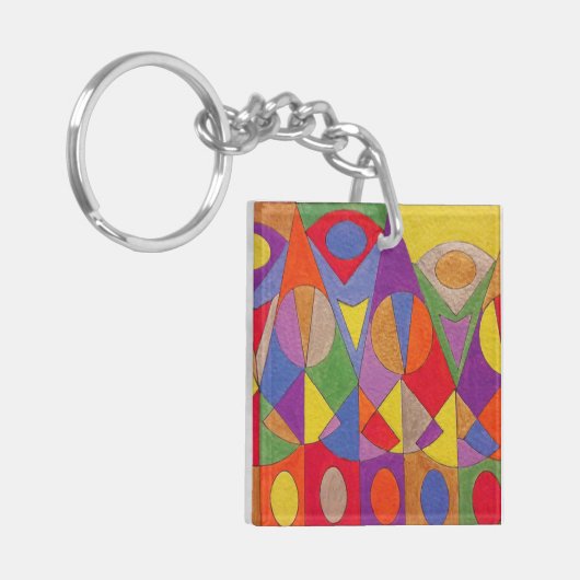 Porte-clés Acrylique Abstrait 1 (Devant gauche)