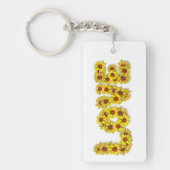 Porte-clés acrylique Amour Tournesol (Devant)
