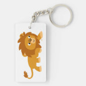 Porte-clés acrylique de lion de dessin animé intel (Dos)