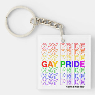 Porte-clés Acrylique gay pride