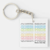 Porte-clés Acrylique Queer Pride (Devant)
