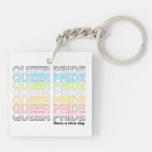Porte-clés Acrylique Queer Pride (Dos)