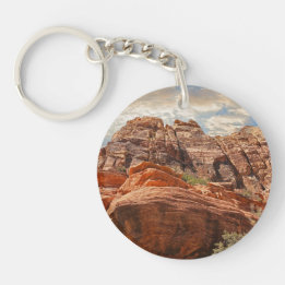 Porte-clés acrylique scène de montagne du Sud-Oues