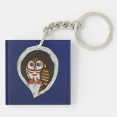 Porte-clés acrylique Selene la chouette (Dos)