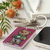 Porte-clés acrylique Webster Bear Sturge-Weber (Devant droit)