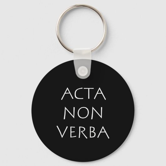 Porte-clés Acta non verba (Recto)