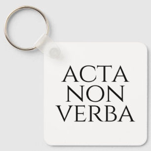 Porte-clés Acta Non Verba